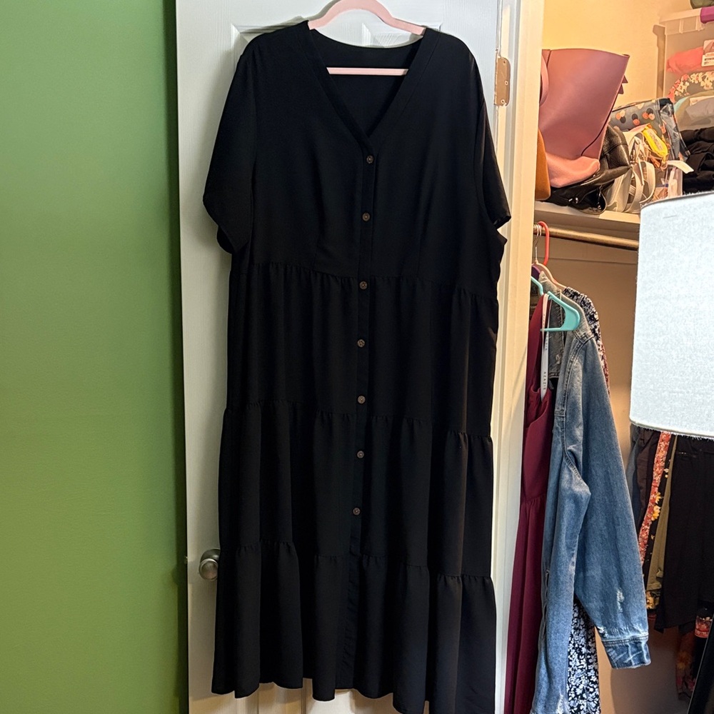 SHEIN Black Maxi Dress
